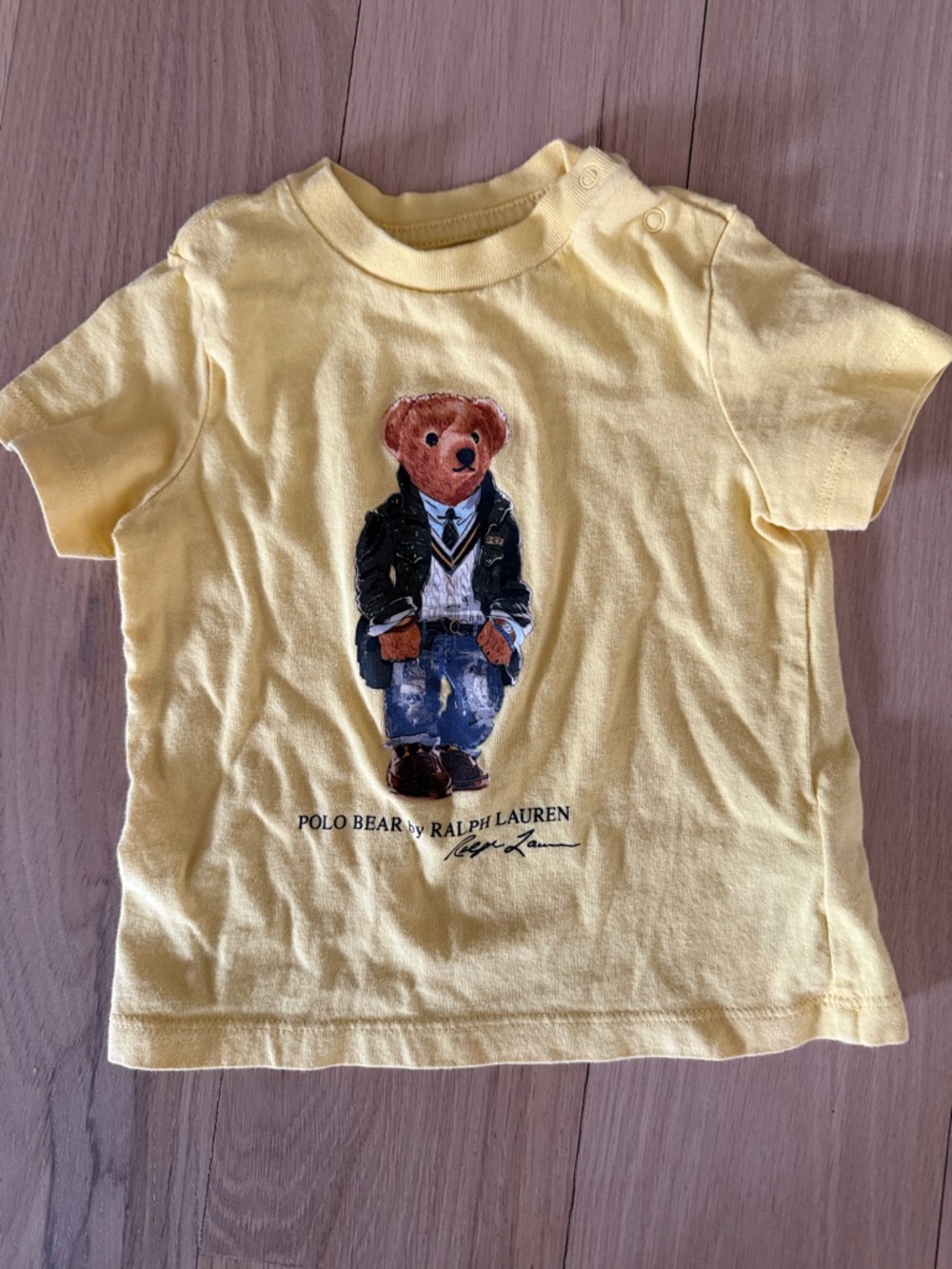 Ralph Lauren Yellow Polo Bear Graphic Tee